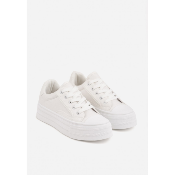 Białe sneakersy damskie na platformie VICES
